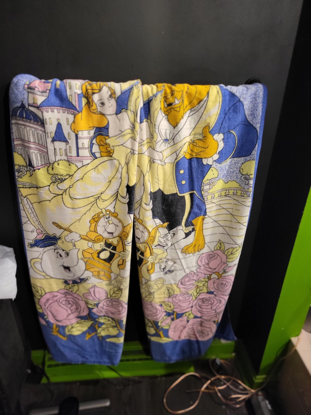 Disney Beauty and the Beast Bath Towel - Set 90s Vintage